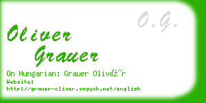 oliver grauer business card